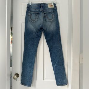 True Religion Stella Low Rise y2k 90s Grunge Skinny Jeans Size 28
